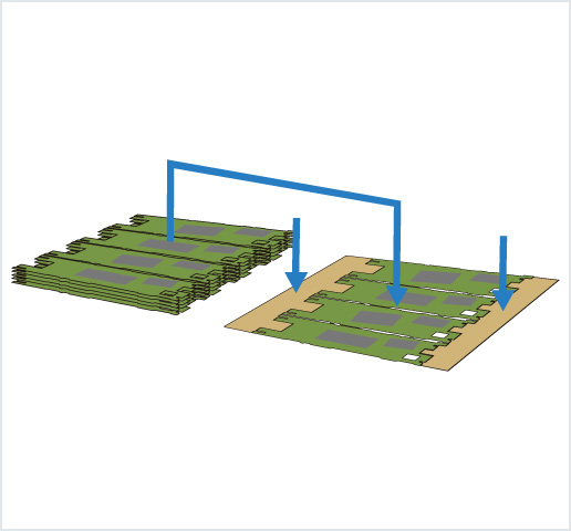 ［Image］PCB placer： HDI 基板用高精度框架排列机