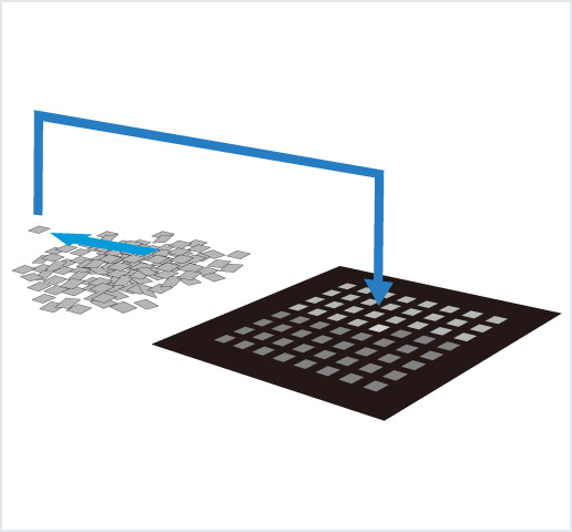 [ Image ] Tray setter: Tray arranging machine for small-sized pieces