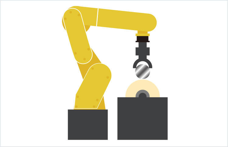 ［画像］ワーク把持：ロボットがワークを持つ